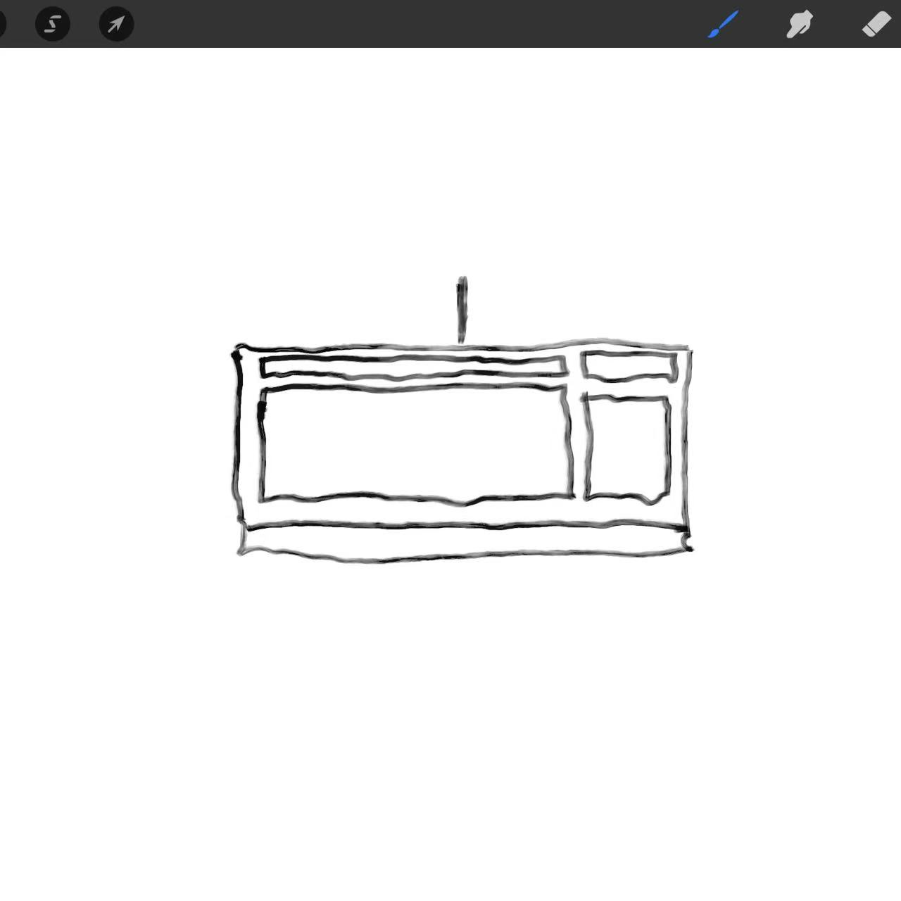 This is an interaction design drawing I created using my iPad.