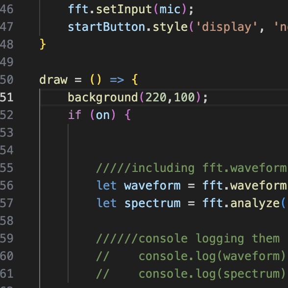 This is my process of learning p5 code.