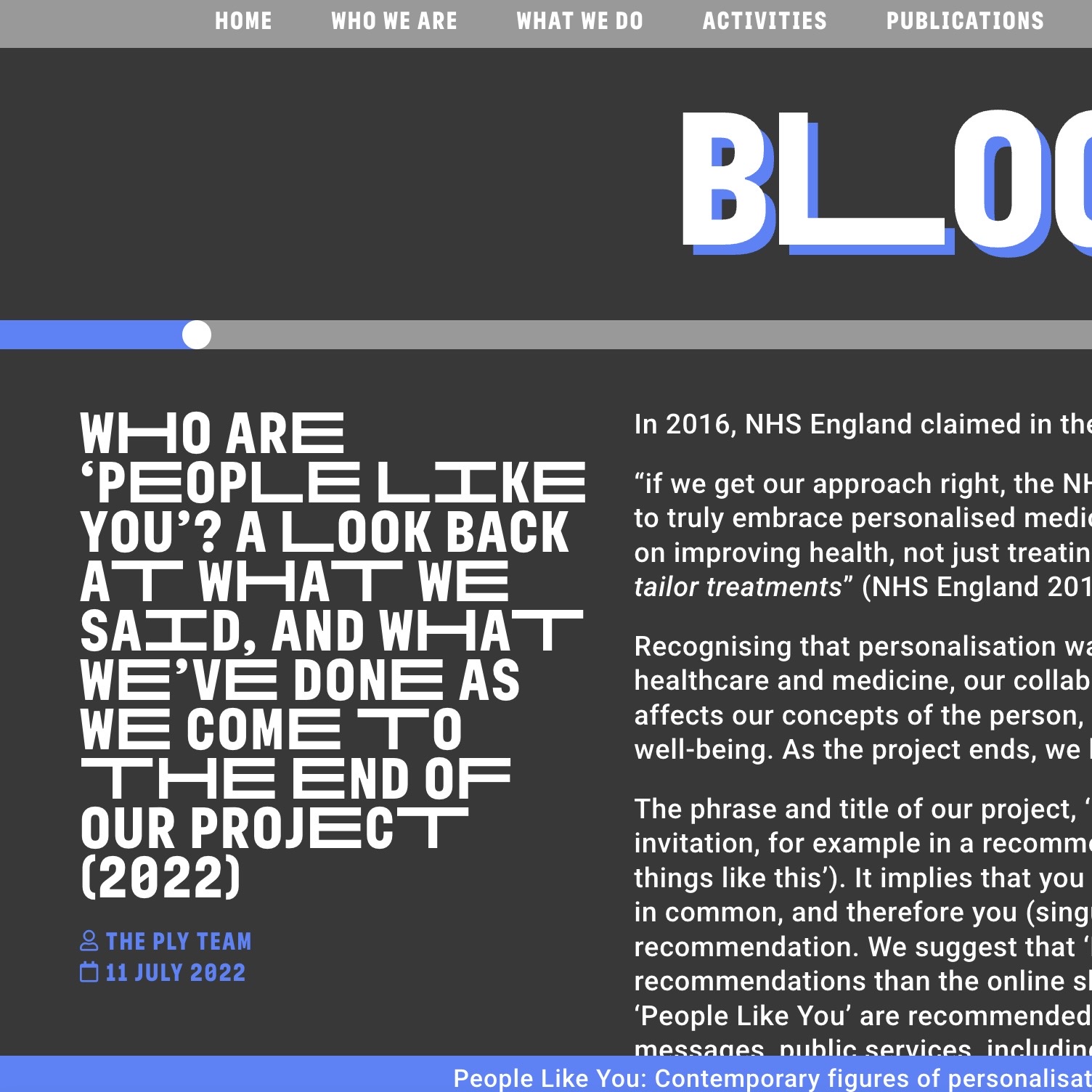 My process of exploring the website.