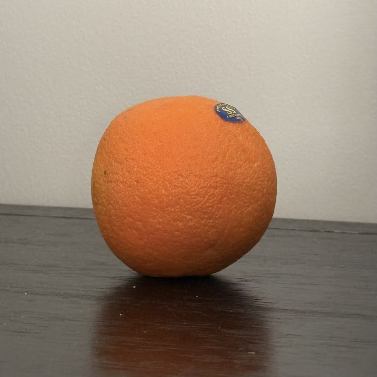 This is an orange I took from another angle. I chose it because its texture design was very challenging.